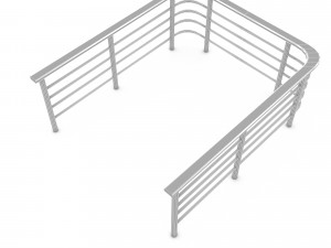 3D railing 05 3D Model