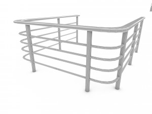 3D railing 05 3D Model