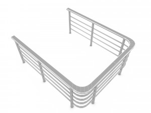 3D railing 05 3D Model
