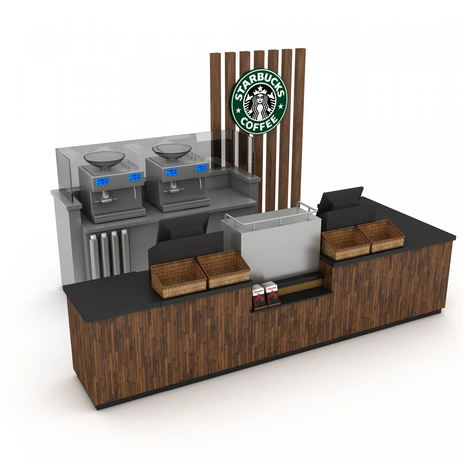 3d coffee shop 3D 3D Model .c4d .max .obj .3ds .fbx .stl .blend 