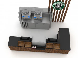 3d coffee shop 3D 3D Model