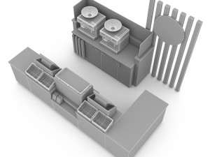 3d coffee shop 3D Model 3D