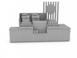 3d coffee shop 3D Model 3D