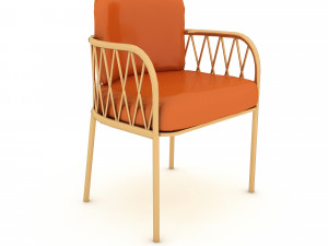 3D modern metal chair 3D मॉडल