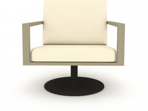 3D modern metal chair 02 3D Model