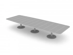 Modern dining table 05 3D Model