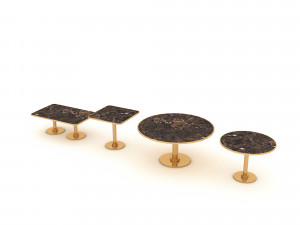 3D modern dining table 06 Modello 3D