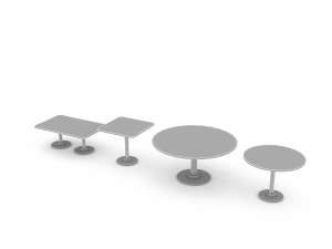 3D modern dining table 06 Modello 3D