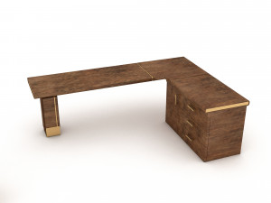 3D wooden ship tables 02 3D Model