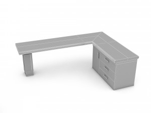 3D wooden ship tables 02 3D Model