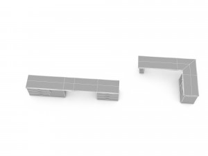 3D wooden ship tables 02 3D Model