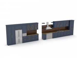 3d modern kitchen design Modelo 3D