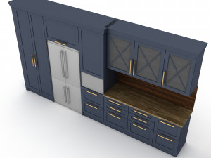 3d modern kitchen design Modelo 3D
