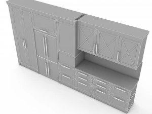 3d modern kitchen design 3D Model
