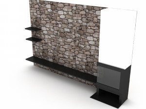 3D 3d modern tv stand 04 Modello 3D