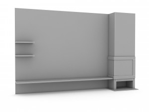3D 3d modern tv stand 04 Modello 3D