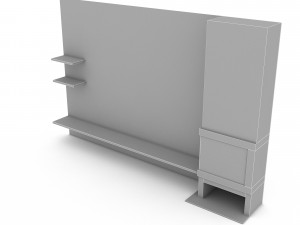 3D 3d modern tv stand 04 Modello 3D