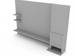 3D 3d modern tv stand 04 3D Model