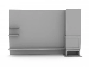 3D 3d modern tv stand 04 3D Model