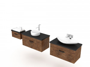3d modern sink type 3D 모델