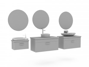 3d modern sink type 3D 모델