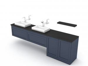 3d modern sink type 3D Model