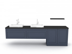 3d modern sink type 3D Model