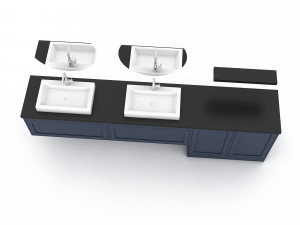 3d modern sink type 3D Model