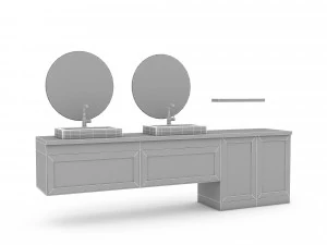 3d modern sink type 3D Model