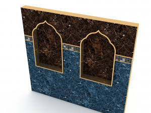 Classic bathroom wall Modelo 3D