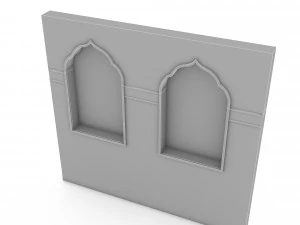 Classic bathroom wall 3D Model