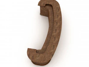 Wooden reception model 3D Model