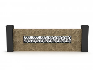 3D garden wall model 3D Модель