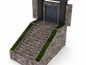 3D garden wall door 3Dモデル