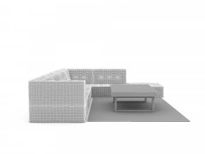 3D ethnic sitting group model 3D Model