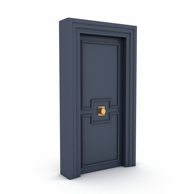 Modern door 05 model 3D Model .c4d .max .obj .3ds .fbx .stl .blend 