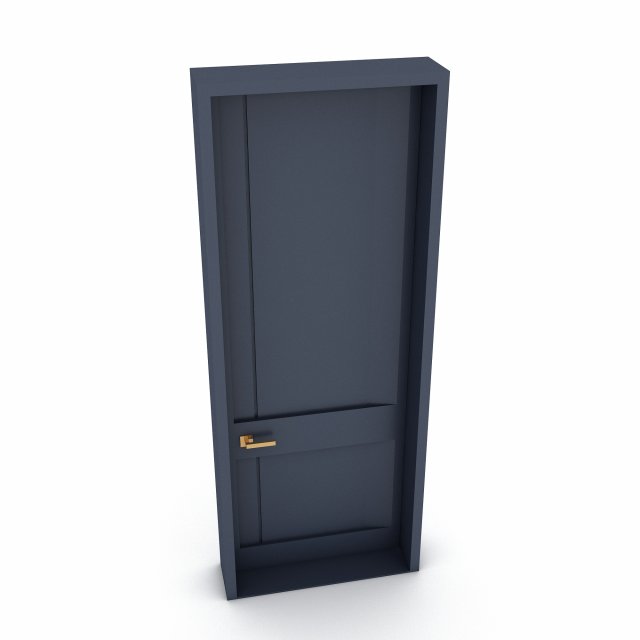 3D modern door 06 model 3D 模型 .c4d .max .obj .3ds .fbx .stl .blend 