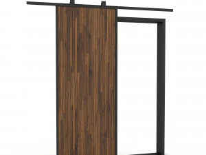 미닫이문 3D 모델