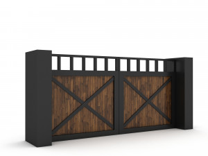 Garden door 05 3D 3D Model