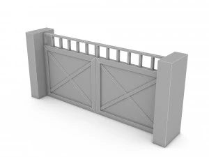 Garden door 05 3D 3D Model