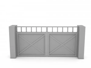 Garden door 05 3D 3D Model