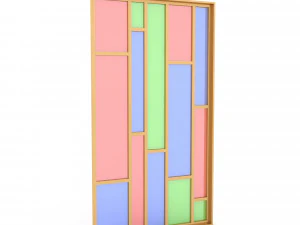 आधुनिक कांच अलग 3D मॉडल