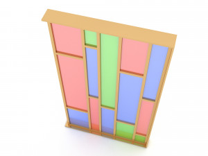 Modern glass selarate Modèle 3D