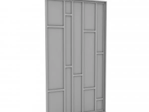 Modern glass selarate 3D Model