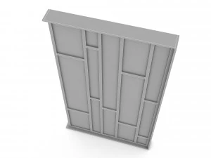 Modern glass selarate 3D Model