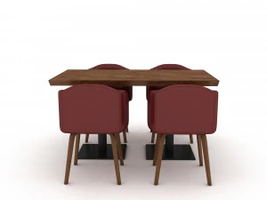 Modern table chair model 3D Model