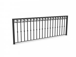 3D modern railing 07 3D Model