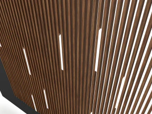 Madera de techo moderna Modelo 3D