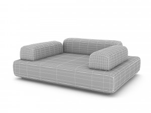 3D soft seat 05 model 3D Model