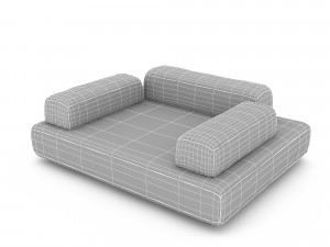 3D soft seat 05 model 3D Model